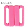 Boucle clip 30 mm attache réglette pvc spécial maillot de bain couleur rose haut de gamme prix à l'unité