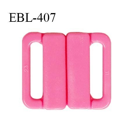 Boucle clip 20 mm attache réglette pvc spécial maillot de bain couleur rose haut de gamme prix à l'unité