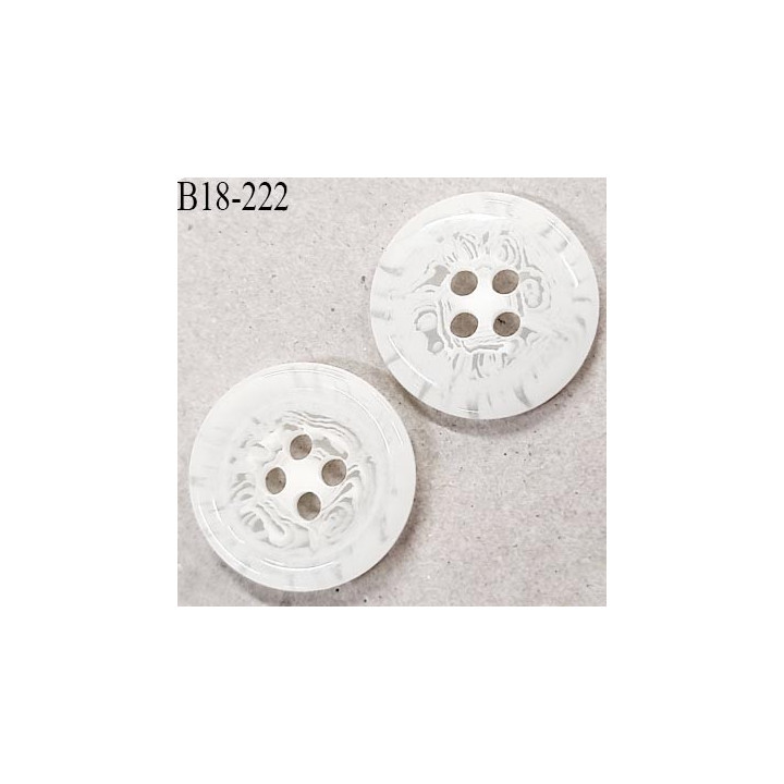 Bouton 18 mm en pvc couleur naturel marbré semi transparent brillant diamètre 18 mm épaisseur 2.5 mm prix à la pièce