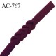 Ceinture ou bretelle 25 mm couleur pourpre style néoprène extensible largeur 2.5 cm longueur 55.5 cm prix à l'unité