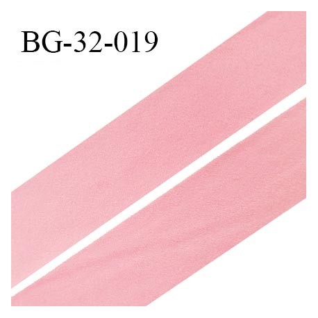 Droit fil à plat 32 mm spécial lingerie et prêt à porter couleur rose style velours duveteux fabriqué en France prix au mètre