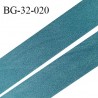 Droit fil à plat 32 mm spécial lingerie et prêt à porter couleur bleu vert style duveteux fabriqué en France prix au mètre