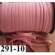 élastique plat largeur 10 mm couleur rose camélia vendu au mètre