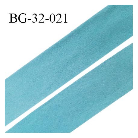 Droit fil à plat 32 mm spécial lingerie et prêt à porter couleur bleu polaire style duveteux fabriqué en France prix au mètre