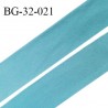 Droit fil à plat 32 mm spécial lingerie et prêt à porter couleur bleu polaire style duveteux fabriqué en France prix au mètre