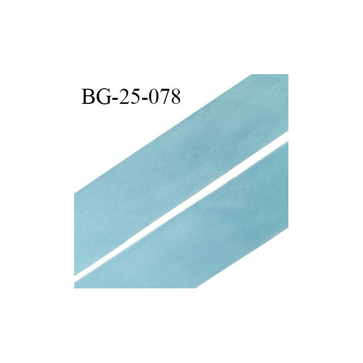 Droit fil à plat 26 mm spécial lingerie et prêt à porter couleur bleu polaire fabriqué en France prix au mètre