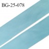 Droit fil à plat 26 mm spécial lingerie et prêt à porter couleur bleu polaire fabriqué en France prix au mètre