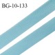 Droit fil à plat 10 mm spécial lingerie et prêt à porter couleur bleu polaire fabriqué en France prix au mètre