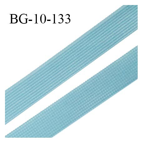 Droit fil à plat 10 mm spécial lingerie et prêt à porter couleur bleu polaire fabriqué en France prix au mètre