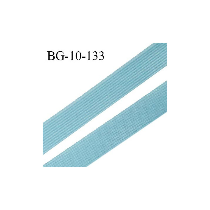 Droit fil à plat 10 mm spécial lingerie et prêt à porter couleur bleu polaire fabriqué en France prix au mètre