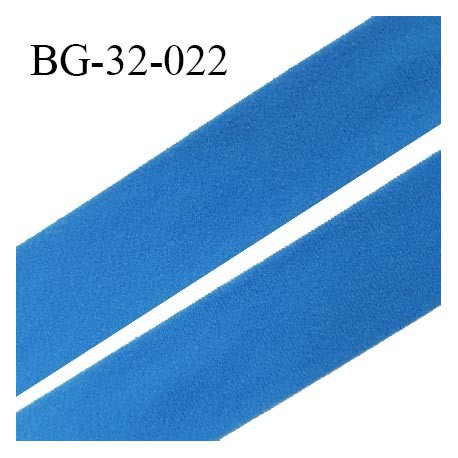 Droit fil à plat 32 mm spécial lingerie et prêt à porter couleur bleu royal style duveteux fabriqué en France prix au mètre
