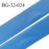 Droit fil à plat 32 mm spécial lingerie et prêt à porter couleur bleu royal grande marque fabriqué en France prix au mètre