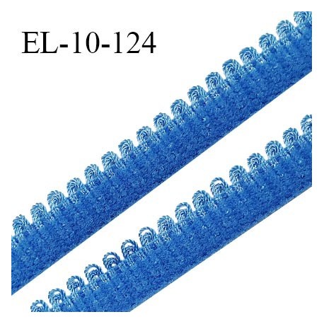 Elastique 10 mm lingerie haut de gamme fabriqué en France élastique souple couleur bleu royal prix au mètre