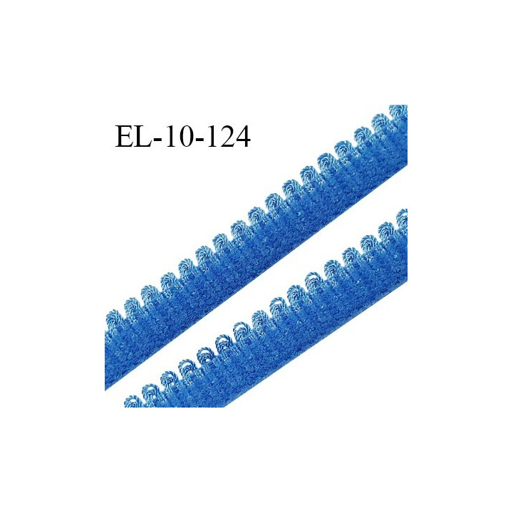 Elastique 10 mm lingerie haut de gamme fabriqué en France élastique souple couleur bleu royal prix au mètre