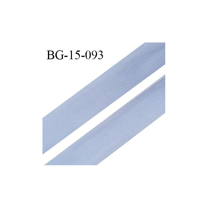 Droit fil à plat 15 mm fin spécial lingerie et prêt à porter couleur aigue marine grande marque fabriqué en France prix au mètre