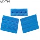 Agrafe 76 mm attache SG haut de gamme couleur bleu royal 3 rangées 4 crochets fabriqué en France prix à l'unité