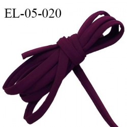 Cordon élastique 5 mm ou cache armature lingerie et bain underwire casing galon couleur pourpre lycra extensible prix au mètre