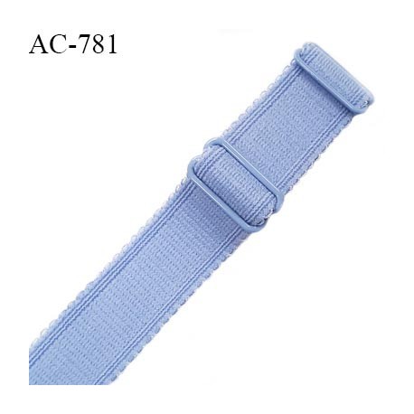 Bretelle 24 mm lingerie SG haut de gamme grande marque couleur bleu ciel finition avec 2 barrettes prix à la pièce