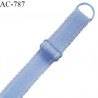 Bretelle 19 mm lingerie SG couleur bleu ciel très haut de gamme finition avec 1 barrette + 1 anneau prix à la pièce