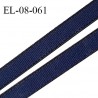 Elastique 8 mm lingerie haut de gamme fabriqué en France couleur bleu heroine élastique souple largeur 8 mm prix au mètre