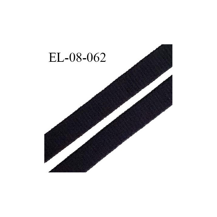 Elastique 8 mm lingerie haut de gamme fabriqué en France couleur noir élastique souple largeur 8 mm prix au mètre