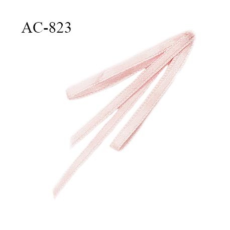 Noeud lingerie 75 mm satin haut de gamme boucles tombantes couleur rose babydoll largeur 28 mm hauteur 75 mm prix à l'unité