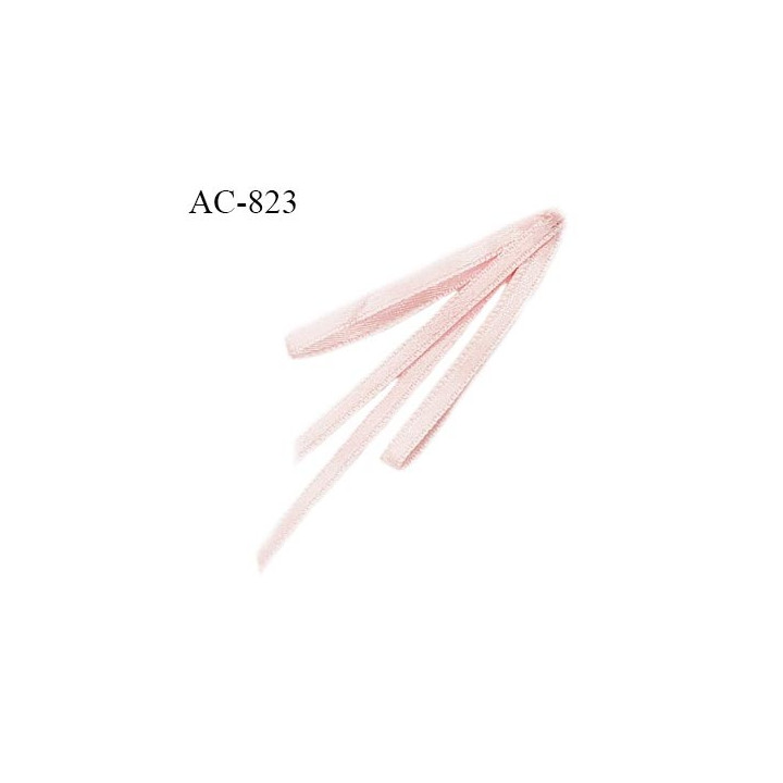 Noeud lingerie 75 mm satin haut de gamme boucles tombantes couleur rose babydoll largeur 28 mm hauteur 75 mm prix à l'unité