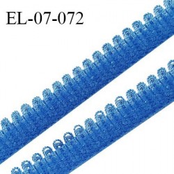 Elastique 7 mm lingerie haut de gamme fabriqué en France élastique souple couleur bleu royal prix au mètre