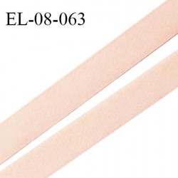 Elastique 8 mm lingerie haut de gamme fabriqué en France couleur saumon clair élastique fin souple duveteux prix au mètre