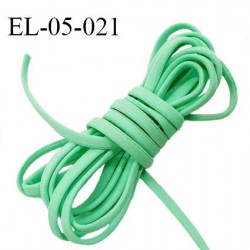 Cordon élastique 5 mm ou cache armature lingerie et bain underwire casing galon couleur vert lycra extensible prix au mètre