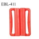 Boucle clip 30 mm attache réglette pvc spécial maillot de bain couleur coquelicot haut de gamme prix à l'unité