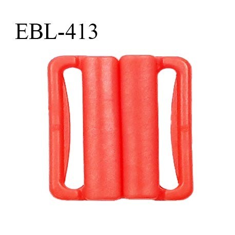 Boucle clip 16 mm attache réglette pvc spécial maillot de bain couleur coquelicot haut de gamme prix à l'unité