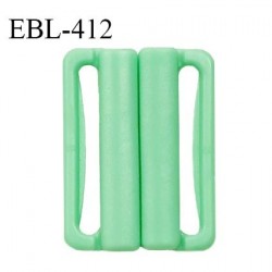 Boucle clip 30 mm attache réglette pvc spécial maillot de bain couleur vert haut de gamme prix à l'unité