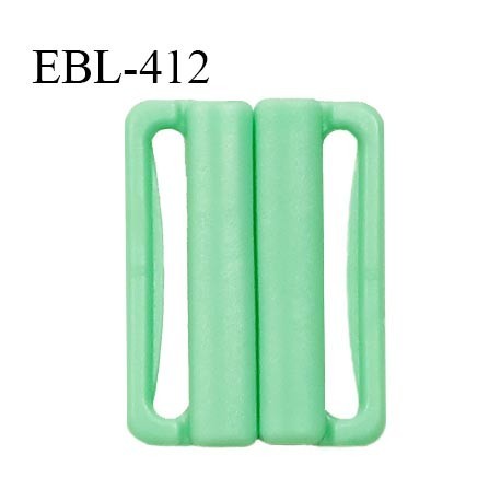 Boucle clip 30 mm attache réglette pvc spécial maillot de bain couleur vert haut de gamme prix à l'unité