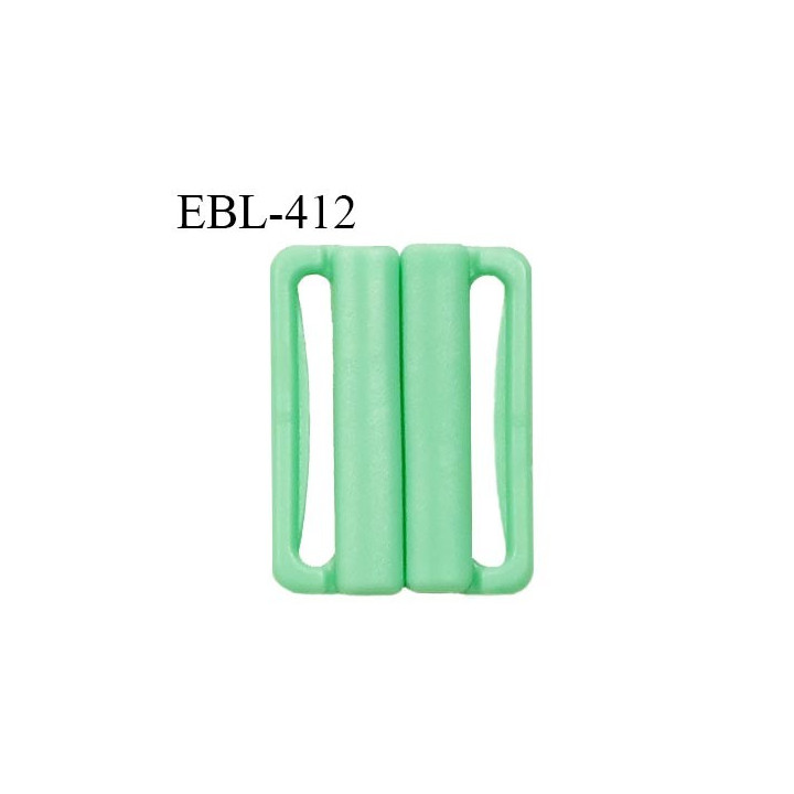 Boucle clip 30 mm attache réglette pvc spécial maillot de bain couleur vert haut de gamme prix à l'unité