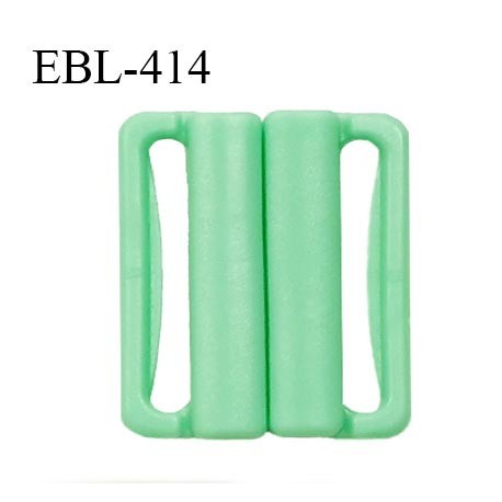 Boucle clip 25 mm attache réglette pvc spécial maillot de bain couleur vert haut de gamme prix à l'unité