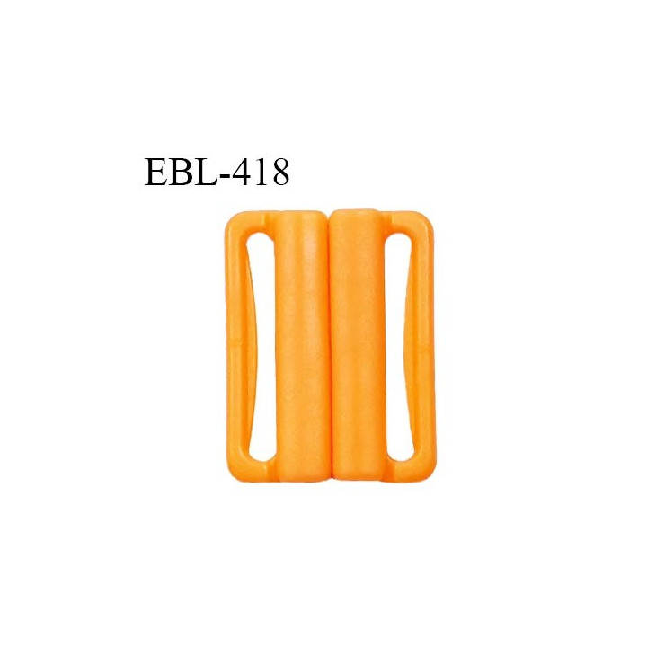 Boucle clip 30 mm attache réglette pvc spécial maillot de bain couleur mangue haut de gamme prix à l'unité