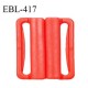 Boucle clip 20 mm attache réglette pvc spécial maillot de bain couleur coquelicot haut de gamme prix à l'unité