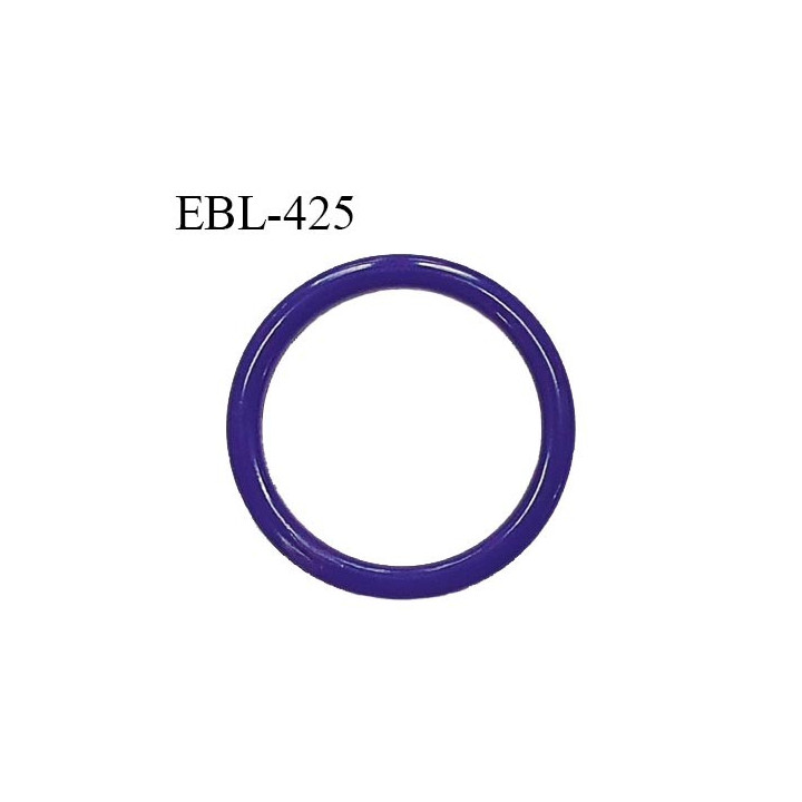 Anneau de réglage 13 mm en pvc couleur bleuet diamètre intérieur 13 mm diamètre extérieur 17 mm épaisseur 2 mm prix à l'unité