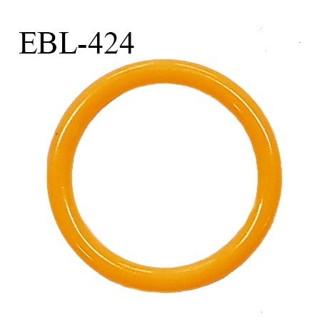 Anneau de réglage 15 mm en pvc couleur mangue diamètre intérieur 15 mm diamètre extérieur 20 mm épaisseur 3 mm prix à l'unité