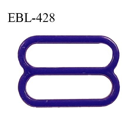 Réglette 18 mm de réglage de bretelle pour soutien gorge et maillot de bain en pvc couleur bleuet prix à l'unité