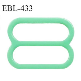 Réglette 18 mm de réglage de bretelle pour soutien gorge et maillot de bain en pvc couleur vert prix à l'unité