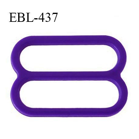 Réglette 16 mm de réglage de bretelle pour soutien gorge et maillot de bain en pvc couleur violet (iris) prix à l'unité