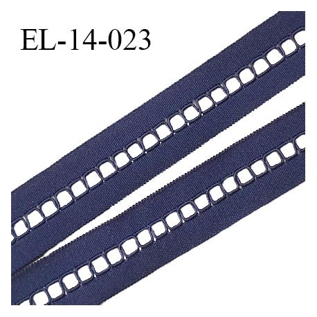 Elastique 14 mm lingerie entre-deux couleur bleu astral haut de gamme largeur 14 mm prix au mètre