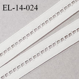 Elastique 14 mm lingerie entre-deux couleur naturel haut de gamme largeur 14 mm prix au mètre