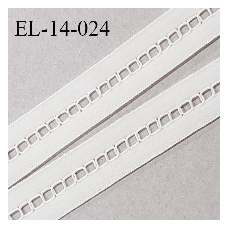 Elastique 14 mm lingerie entre-deux couleur naturel haut de gamme largeur 14 mm prix au mètre