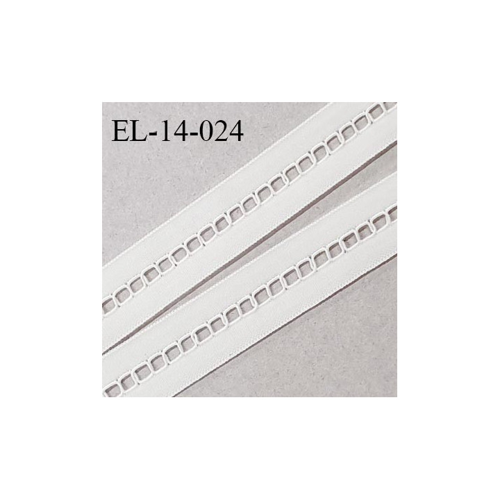 Elastique 14 mm lingerie entre-deux couleur naturel haut de gamme largeur 14 mm prix au mètre