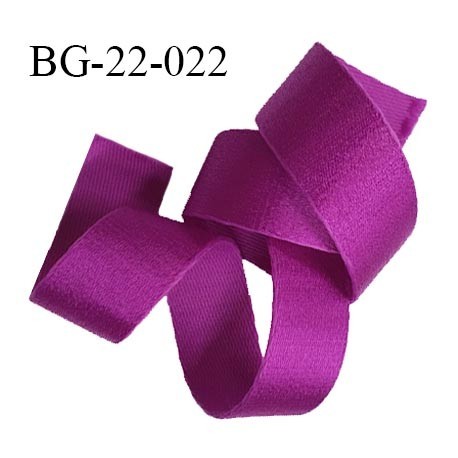 Devant bretelle 22 mm attache bretelle rigide pour anneaux couleur pivoine satiné haut de gamme très solide prix au mètre