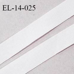 Elastique lingerie 14 mm petit grain couleur blanc haut de gamme largeur 14 mm prix au mètre