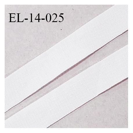 Elastique lingerie 14 mm petit grain couleur blanc haut de gamme largeur 14 mm prix au mètre